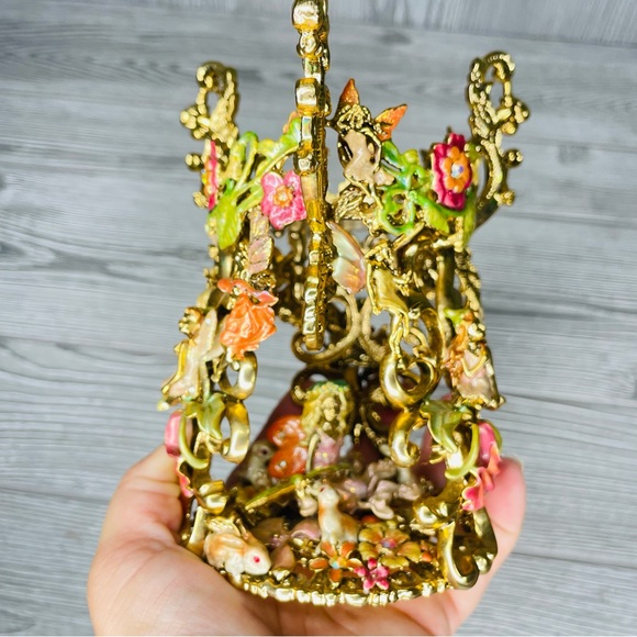 RARE Kirks Folly Fairies Bunny Candle Holder Stand  Fairyland Fantasy Magical - Picture 16 of 16
